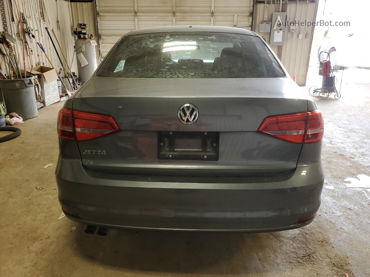 2015 Volkswagen Jetta Base Gray vin: 3VW2K7AJXFM333358