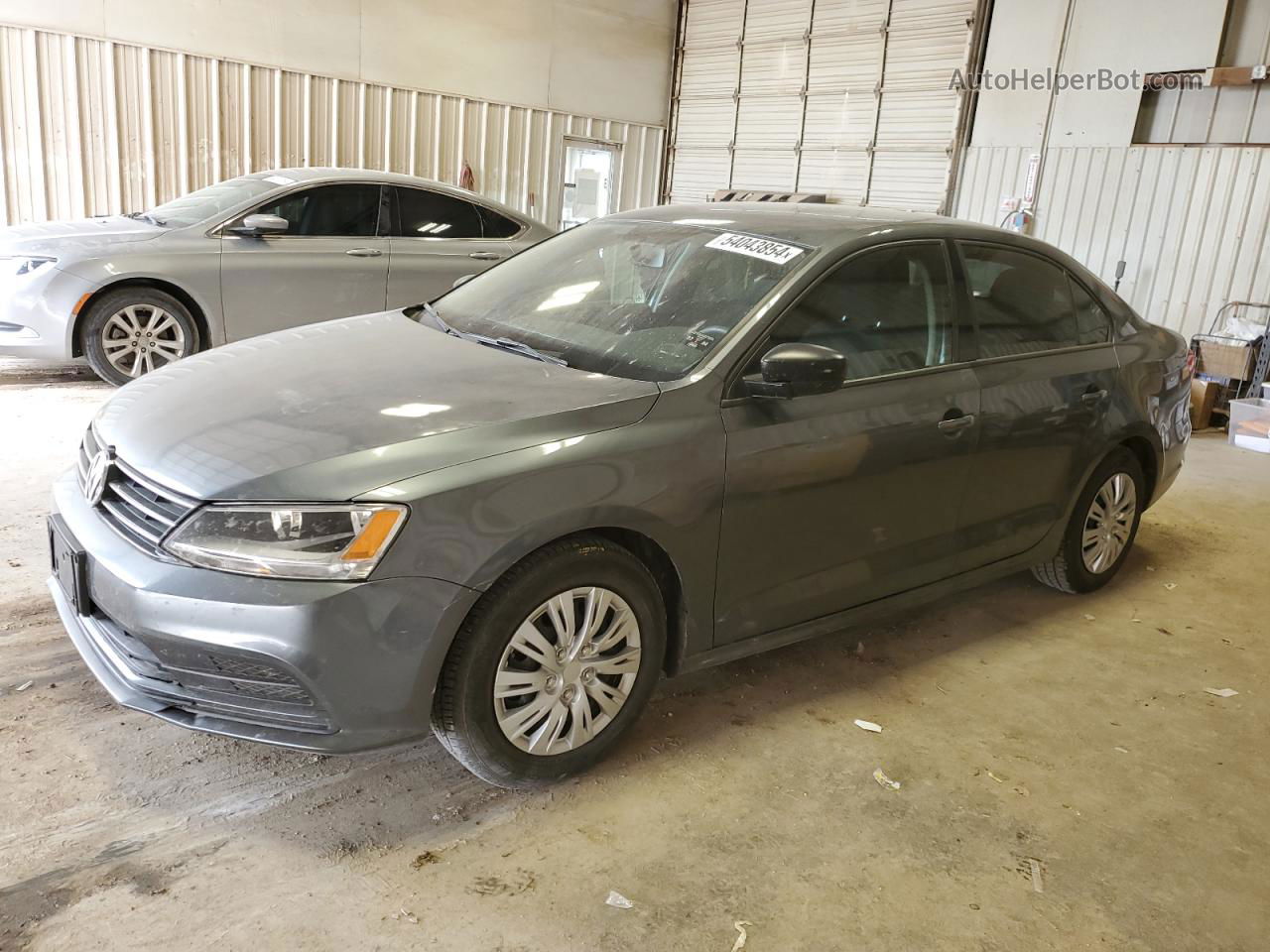 2015 Volkswagen Jetta Base Gray vin: 3VW2K7AJXFM333358