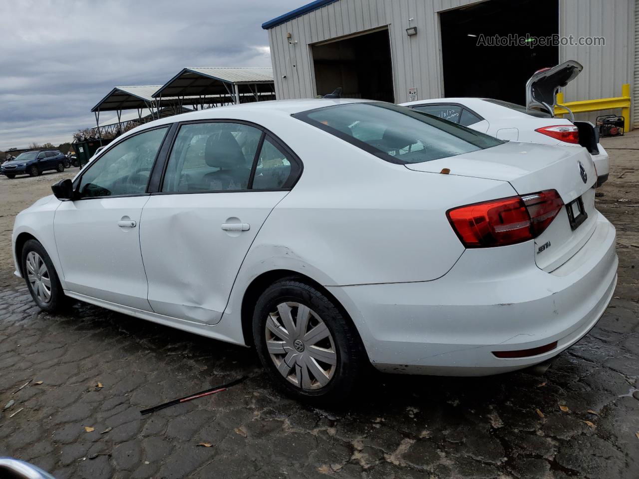 2015 Volkswagen Jetta Base Белый vin: 3VW2K7AJXFM347213