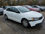 2015 Volkswagen Jetta Base White vin: 3VW2K7AJXFM347213