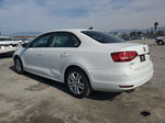 2015 Volkswagen Jetta Base White vin: 3VW2K7AJXFM354503