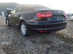 2015 Volkswagen Jetta Base Black vin: 3VW2K7AJXFM418412