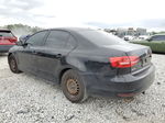 2015 Volkswagen Jetta Base Black vin: 3VW2K7AJXFM418426