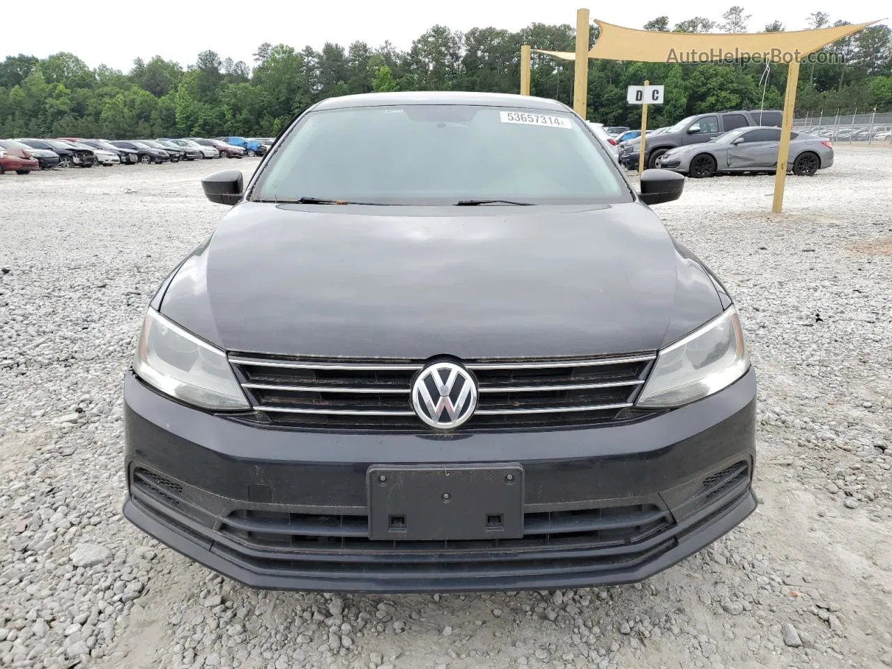 2015 Volkswagen Jetta Base Черный vin: 3VW2K7AJXFM418426