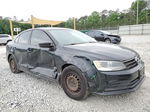 2015 Volkswagen Jetta Base Black vin: 3VW2K7AJXFM418426