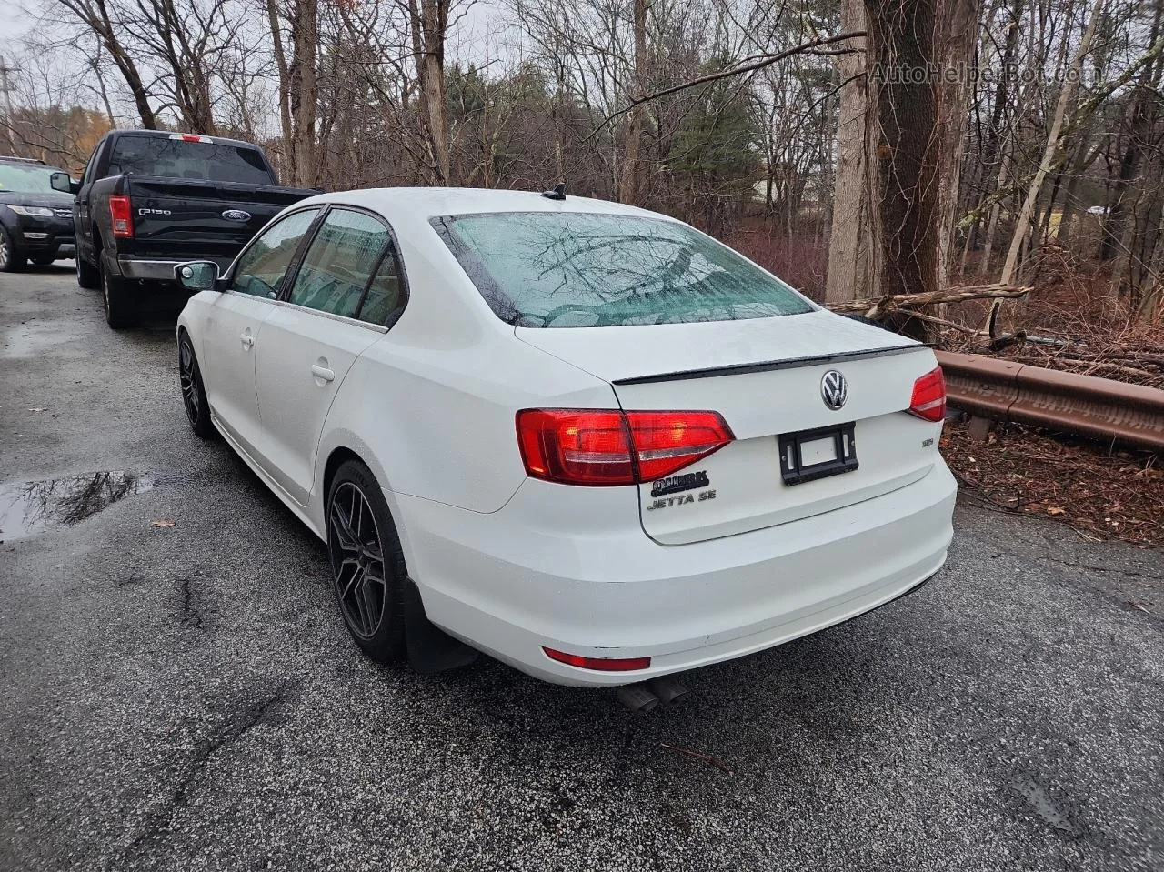 2015 Volkswagen Jetta Tdi White vin: 3VW3A7AJ1FM262106