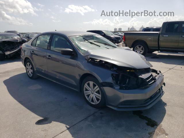 2015 Volkswagen Jetta Tdi Gray vin: 3VW3A7AJ5FM316748