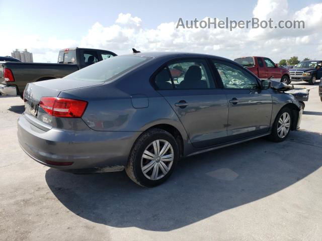 2015 Volkswagen Jetta Tdi Gray vin: 3VW3A7AJ5FM316748