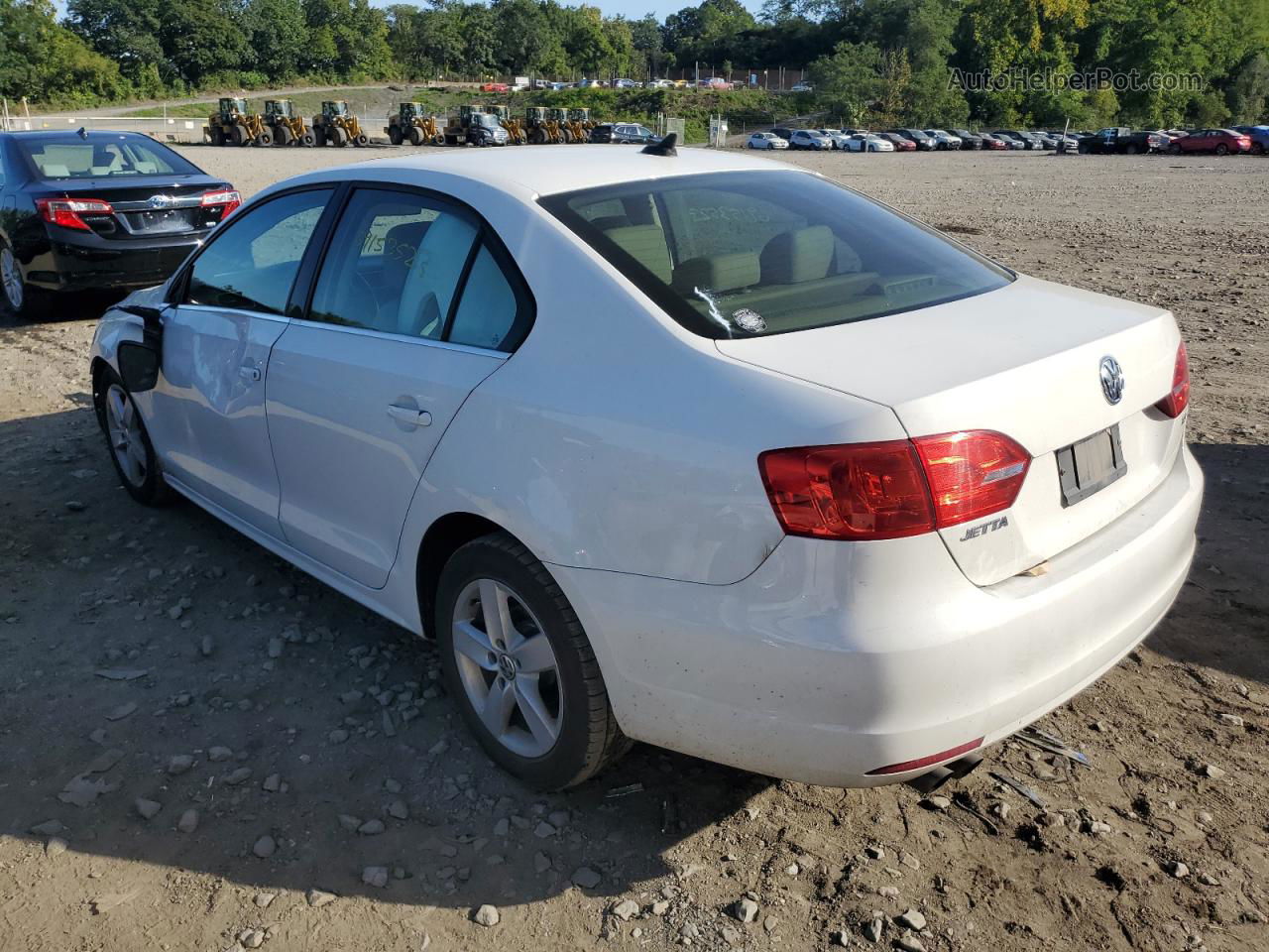 2014 Volkswagen Jetta Tdi White vin: 3VW3L7AJ0EM357863