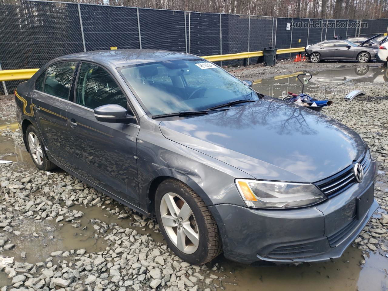 2013 Volkswagen Jetta Tdi Gray vin: 3VW3L7AJ1DM232658