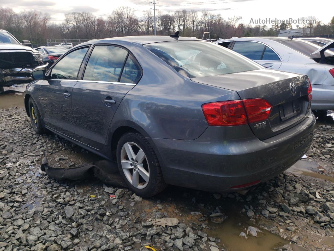 2013 Volkswagen Jetta Tdi Gray vin: 3VW3L7AJ1DM232658