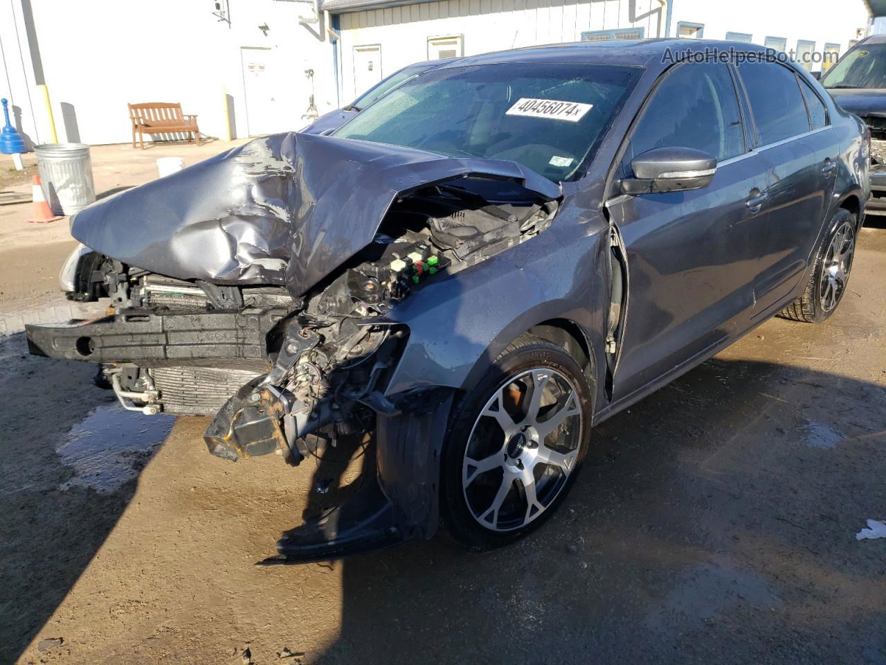 2013 Volkswagen Jetta Tdi Gray vin: 3VW3L7AJ1DM251291