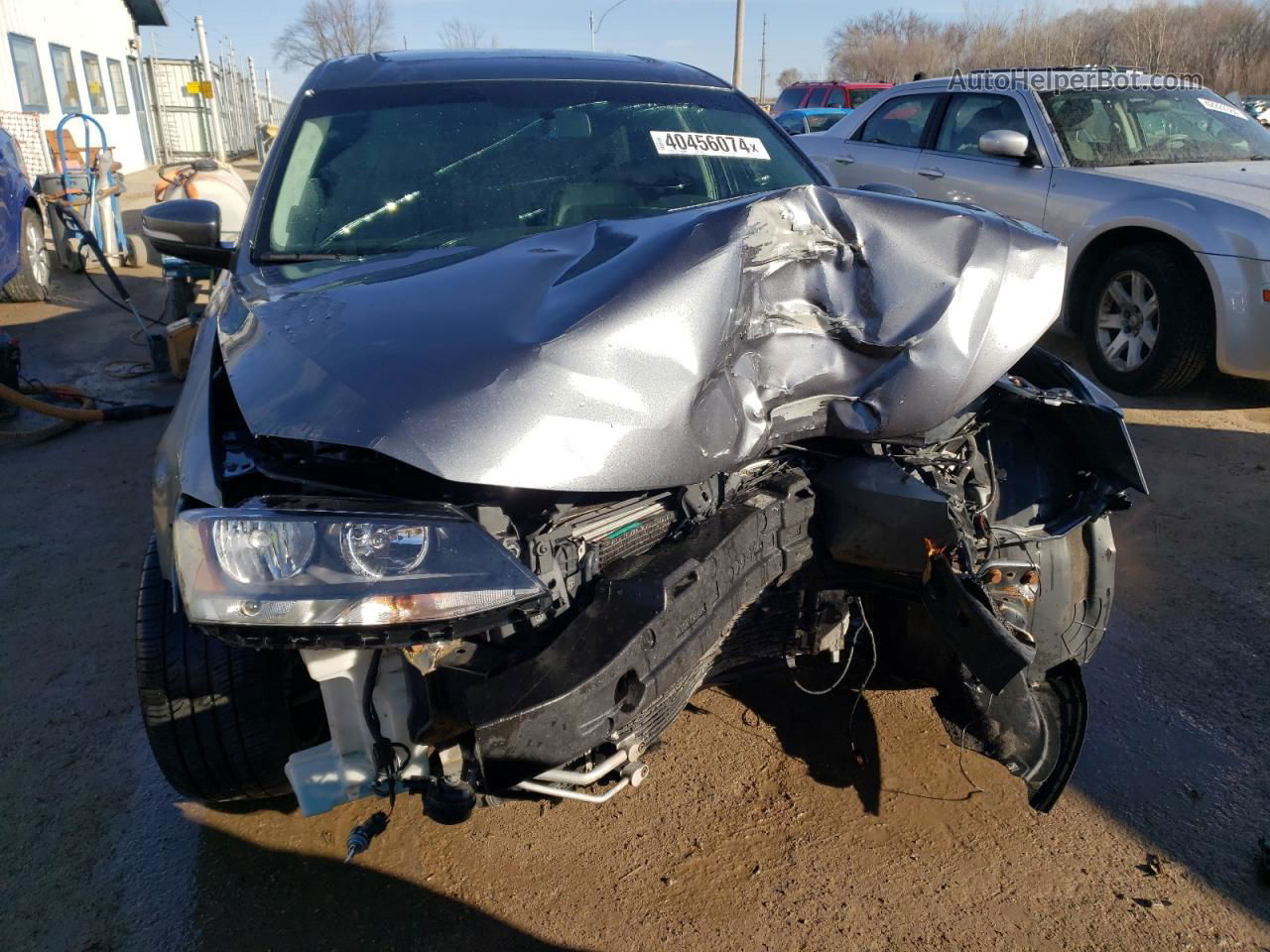 2013 Volkswagen Jetta Tdi Gray vin: 3VW3L7AJ1DM251291