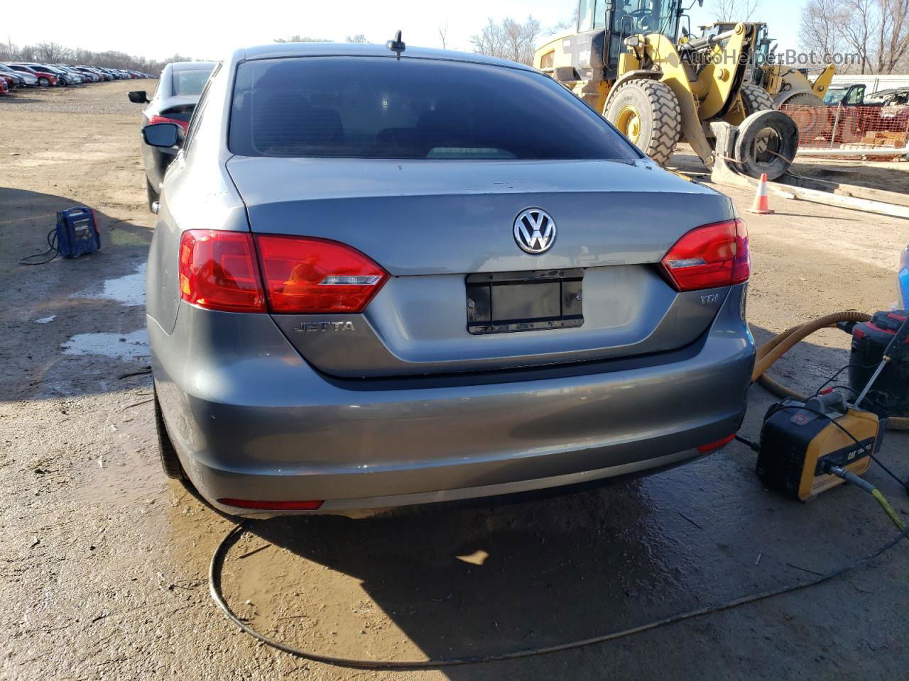 2013 Volkswagen Jetta Tdi Gray vin: 3VW3L7AJ1DM251291