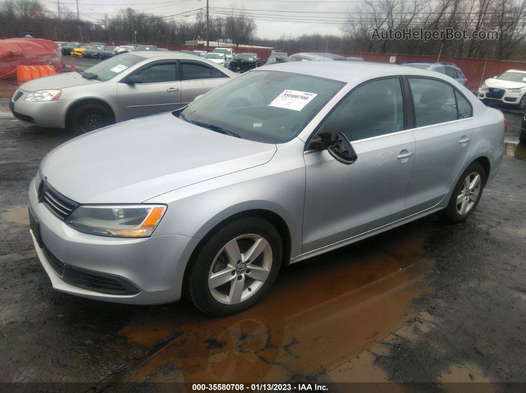 2013 Volkswagen Jetta 2.0l Tdi Silver vin: 3VW3L7AJ1DM442760