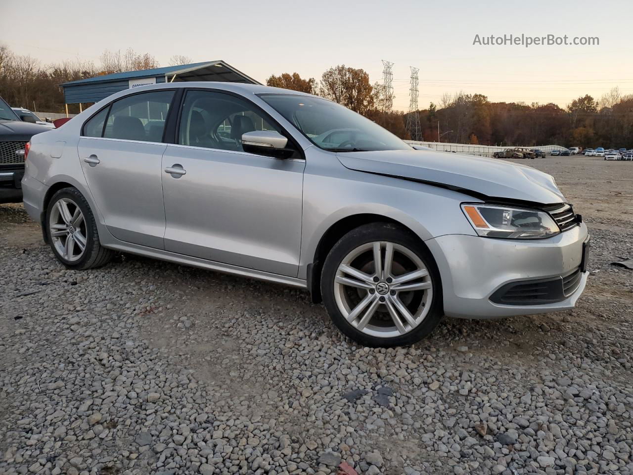 2013 Volkswagen Jetta Tdi Silver vin: 3VW3L7AJ2DM443108