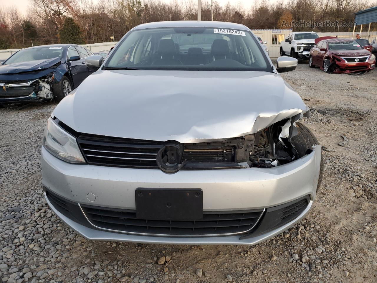 2013 Volkswagen Jetta Tdi Silver vin: 3VW3L7AJ2DM443108