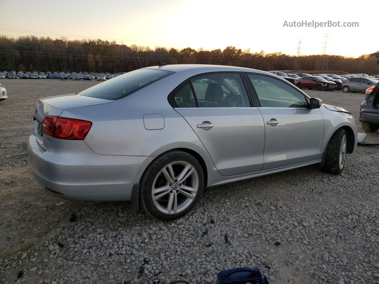 2013 Volkswagen Jetta Tdi Silver vin: 3VW3L7AJ2DM443108