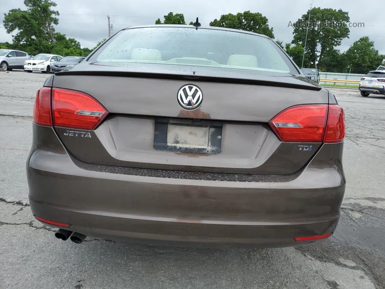 2014 Volkswagen Jetta Tdi Brown vin: 3VW3L7AJ2EM361610