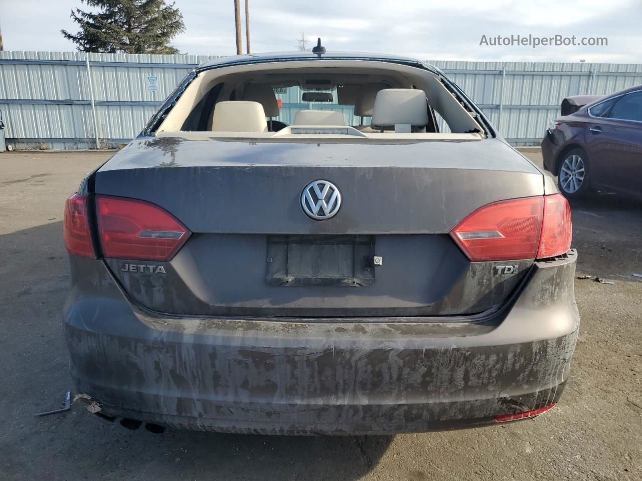 2011 Volkswagen Jetta Tdi Brown vin: 3VW3L7AJ3BM091038