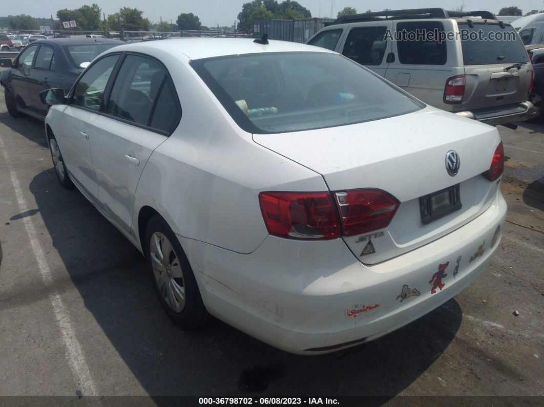 2014 Volkswagen Jetta Sedan Tdi Value Edition White vin: 3VW3L7AJ4EM442558