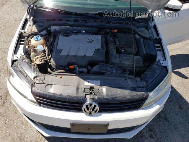 2012 Volkswagen Jetta Tdi White vin: 3VW3L7AJ5CM091446