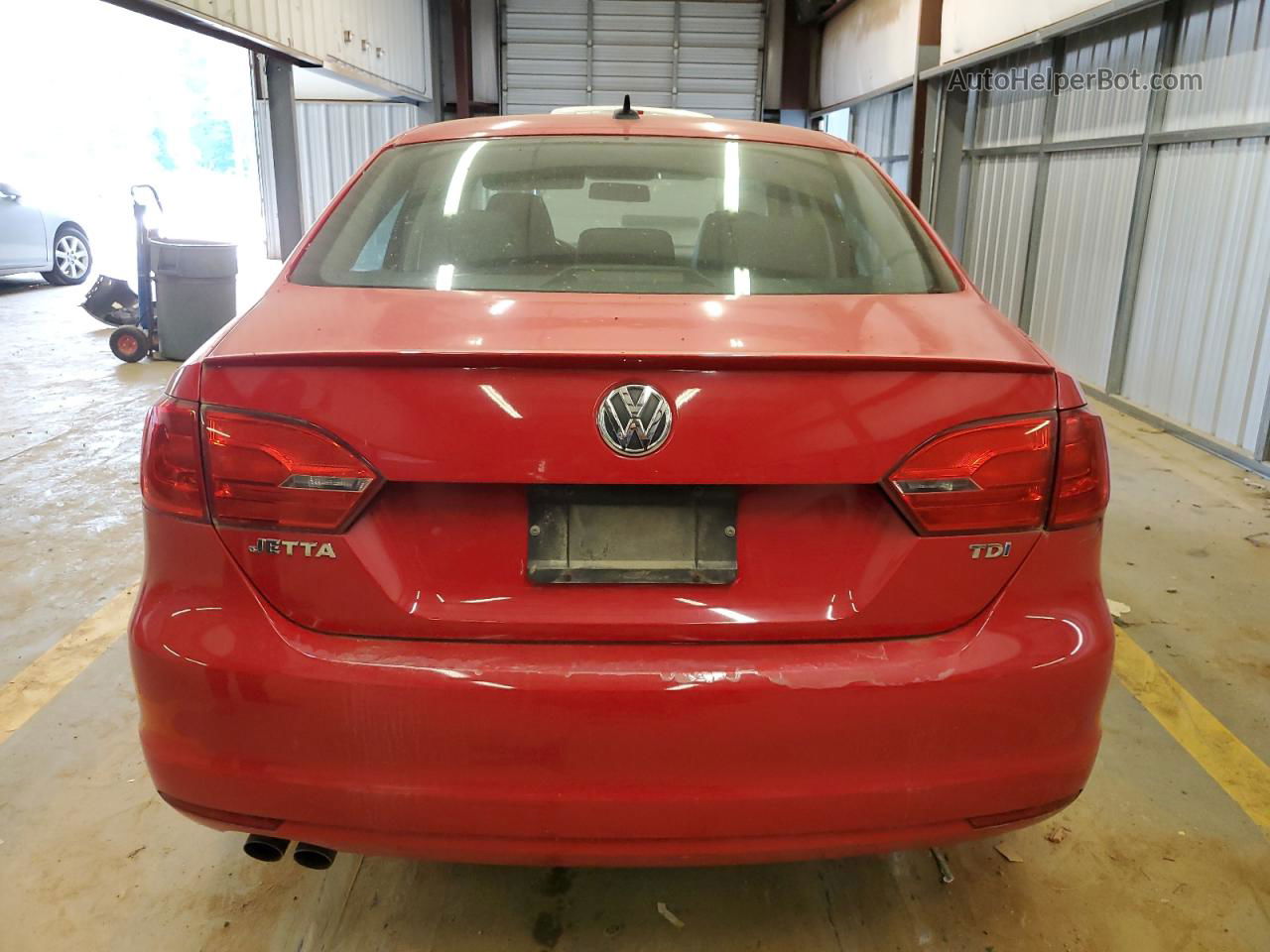 2012 Volkswagen Jetta Tdi Red vin: 3VW3L7AJ5CM398938