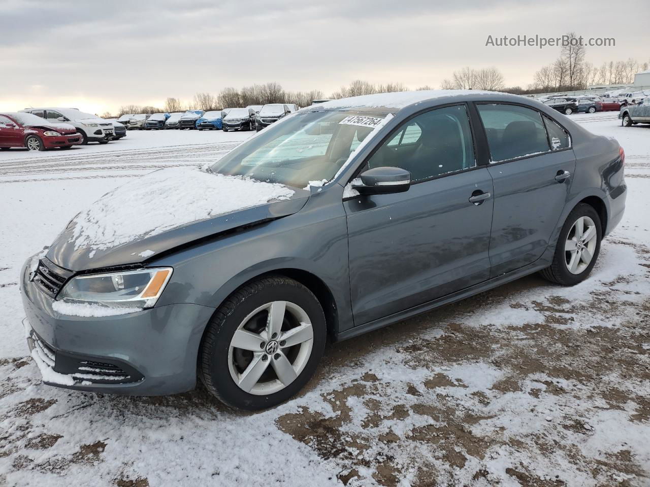 2012 Volkswagen Jetta Tdi Серый vin: 3VW3L7AJ5CM421649