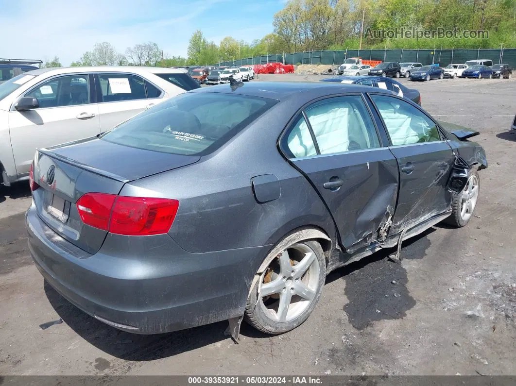 2014 Volkswagen Jetta Tdi Gray vin: 3VW3L7AJ5EM225729