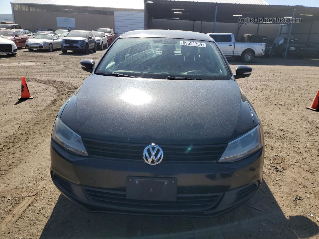 2012 Volkswagen Jetta Tdi Black vin: 3VW3L7AJ6CM340496