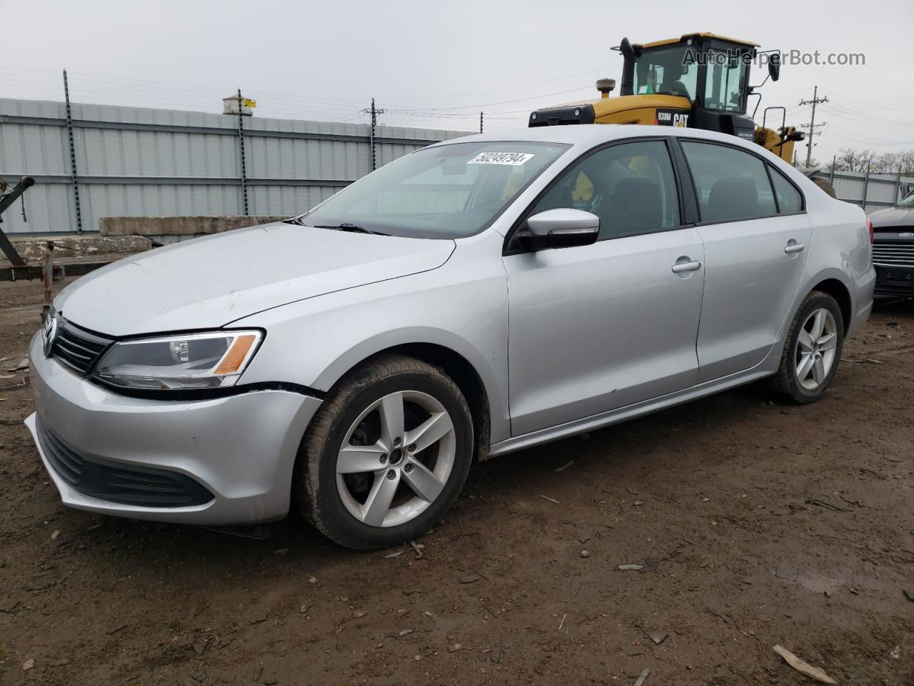 2012 Volkswagen Jetta Tdi Silver vin: 3VW3L7AJ7CM464728