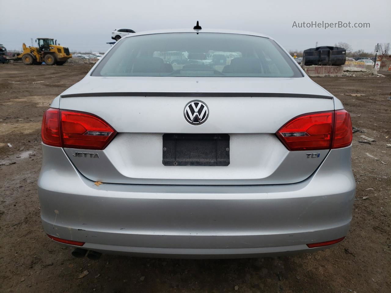 2012 Volkswagen Jetta Tdi Silver vin: 3VW3L7AJ7CM464728