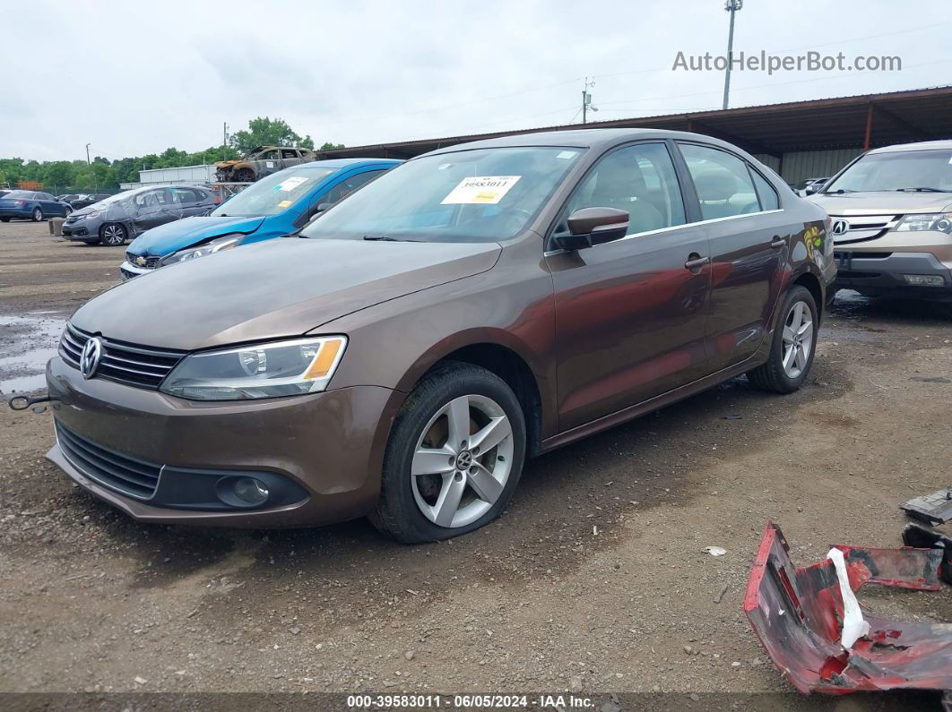 2011 Volkswagen Jetta 2.0l Tdi Brown vin: 3VW3L7AJ8BM131971