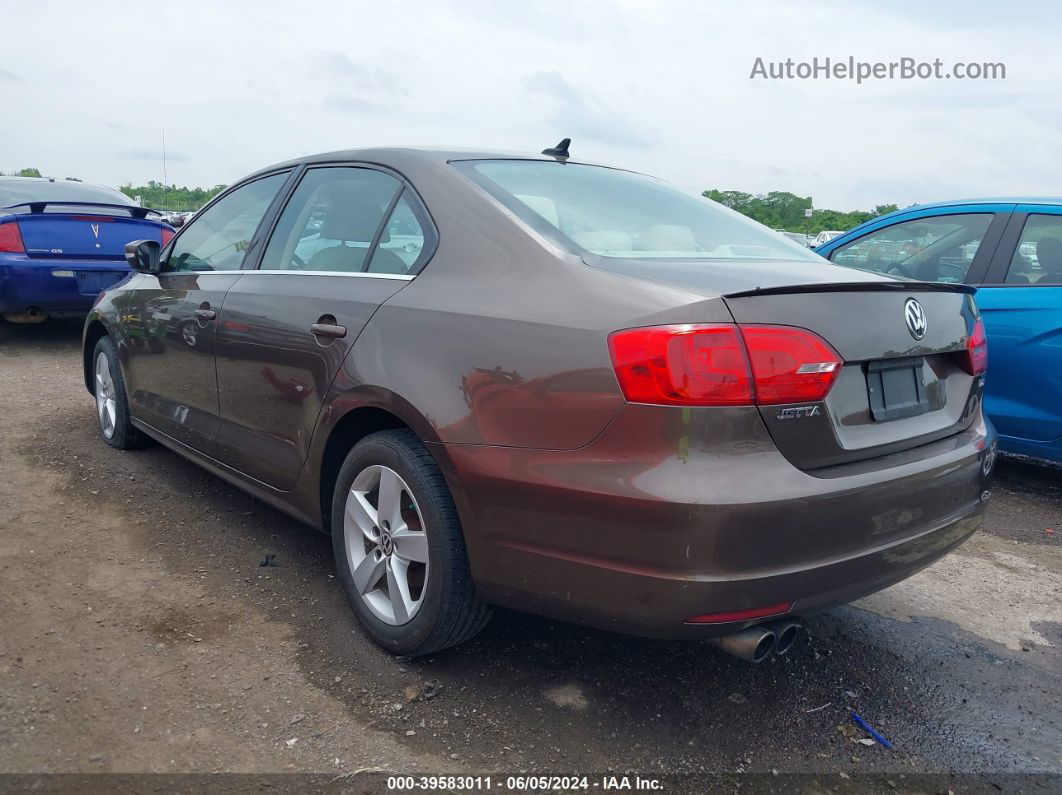 2011 Volkswagen Jetta 2.0l Tdi Brown vin: 3VW3L7AJ8BM131971