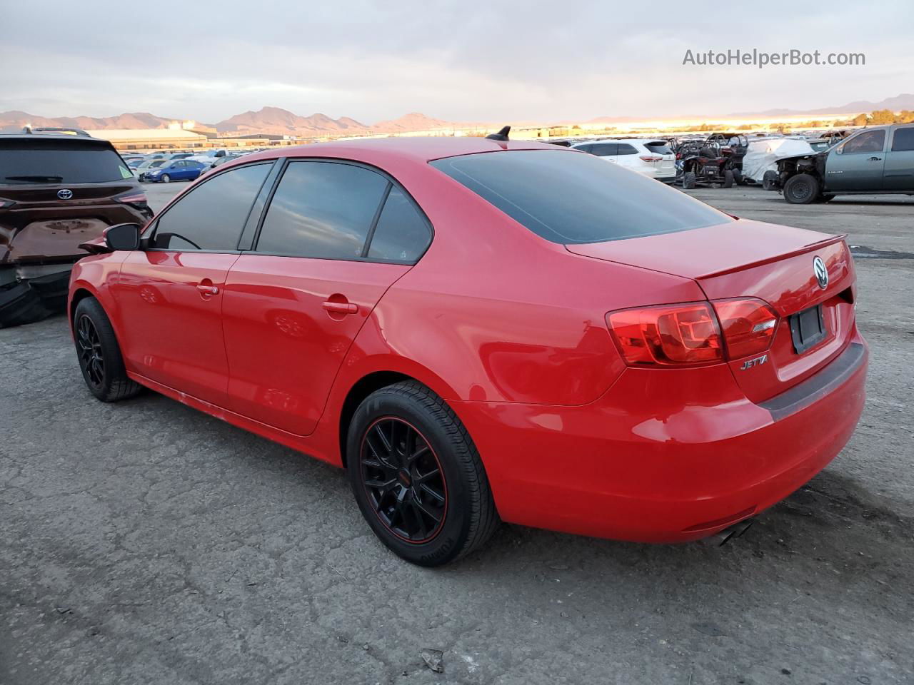 2011 Volkswagen Jetta Tdi Red vin: 3VW3L7AJ8BM132473