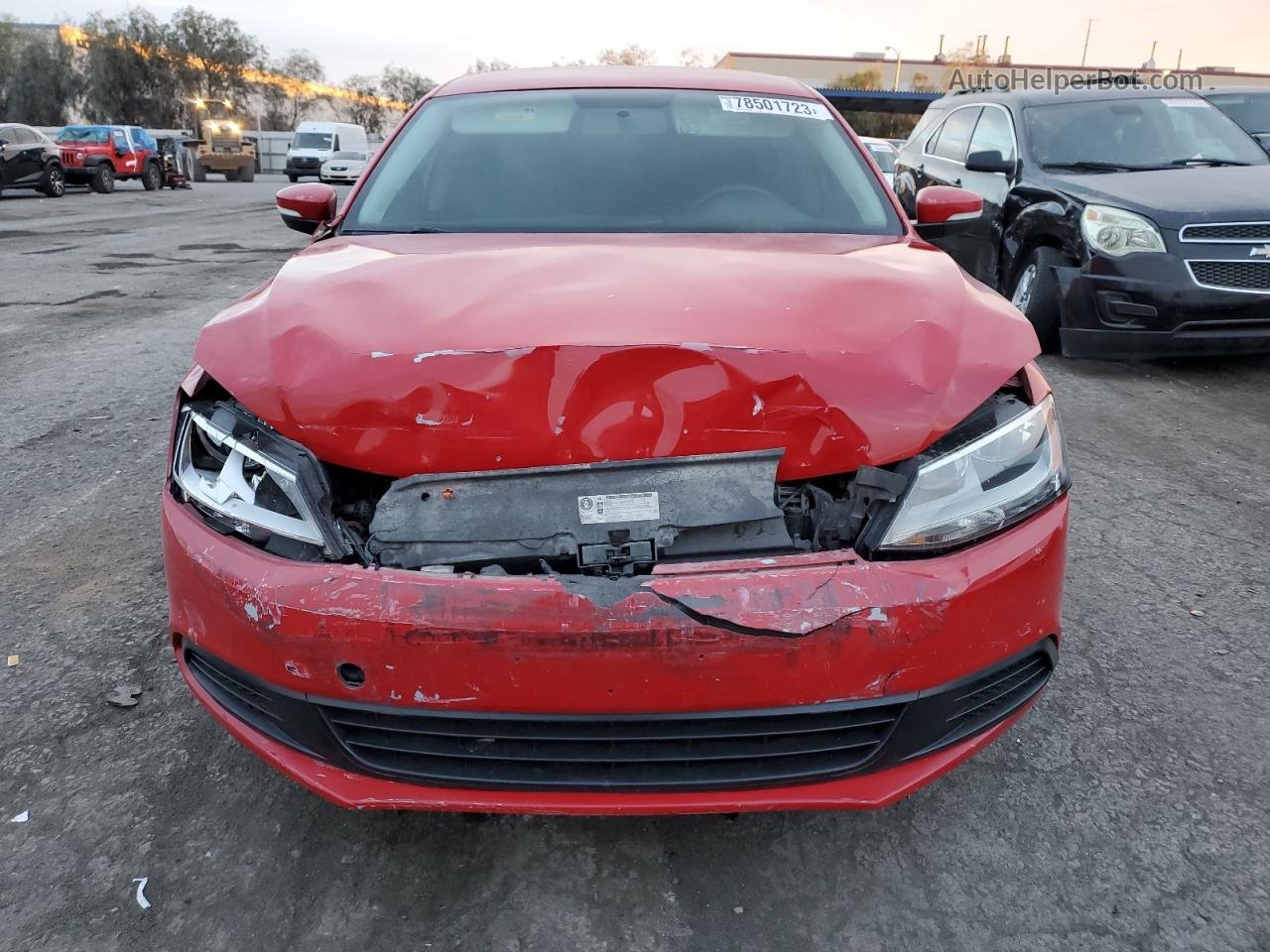 2011 Volkswagen Jetta Tdi Red vin: 3VW3L7AJ8BM132473