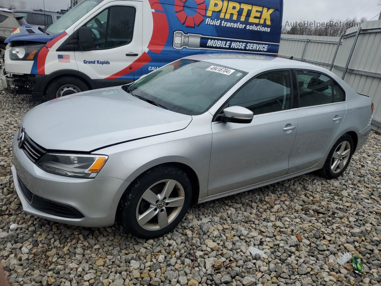 2014 Volkswagen Jetta Tdi Silver vin: 3VW3L7AJ8EM359523