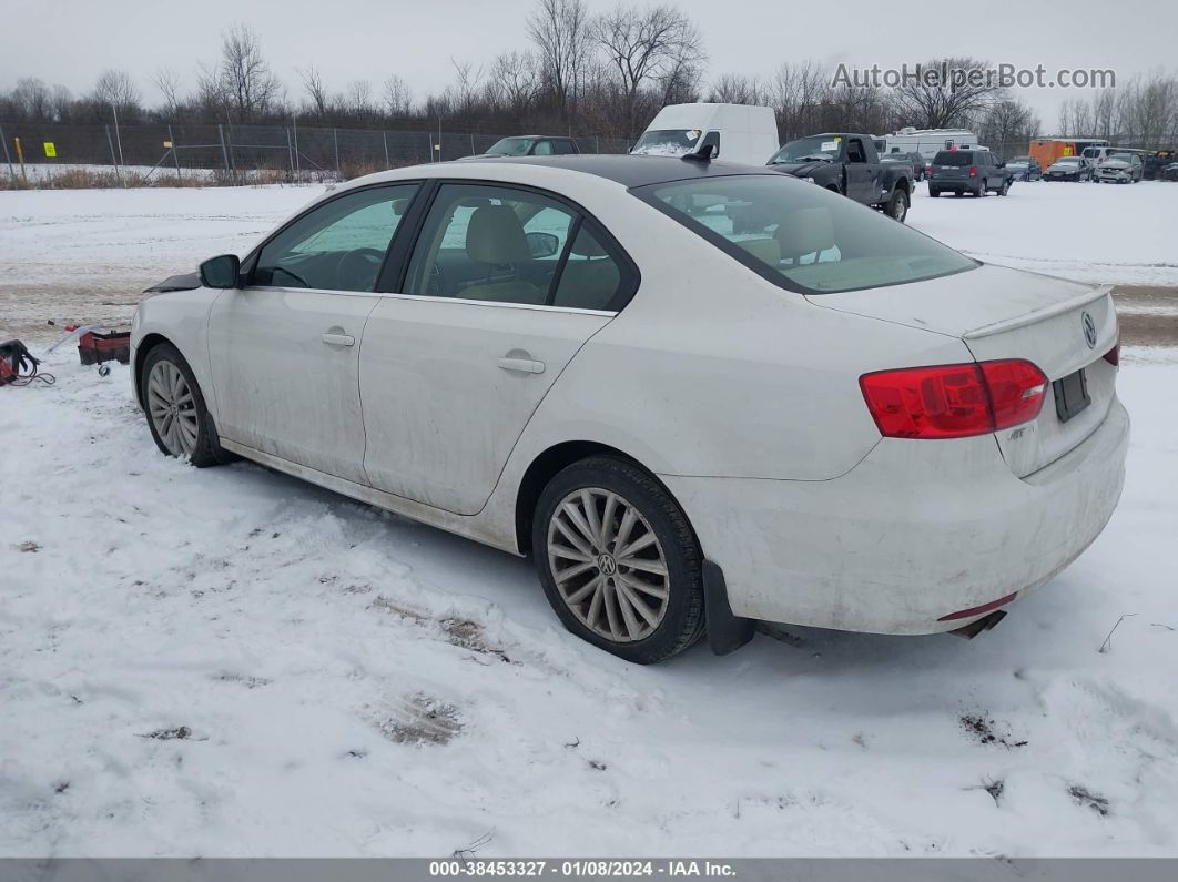 2013 Volkswagen Jetta 2.0l Tdi White vin: 3VW3L7AJ9DM362543