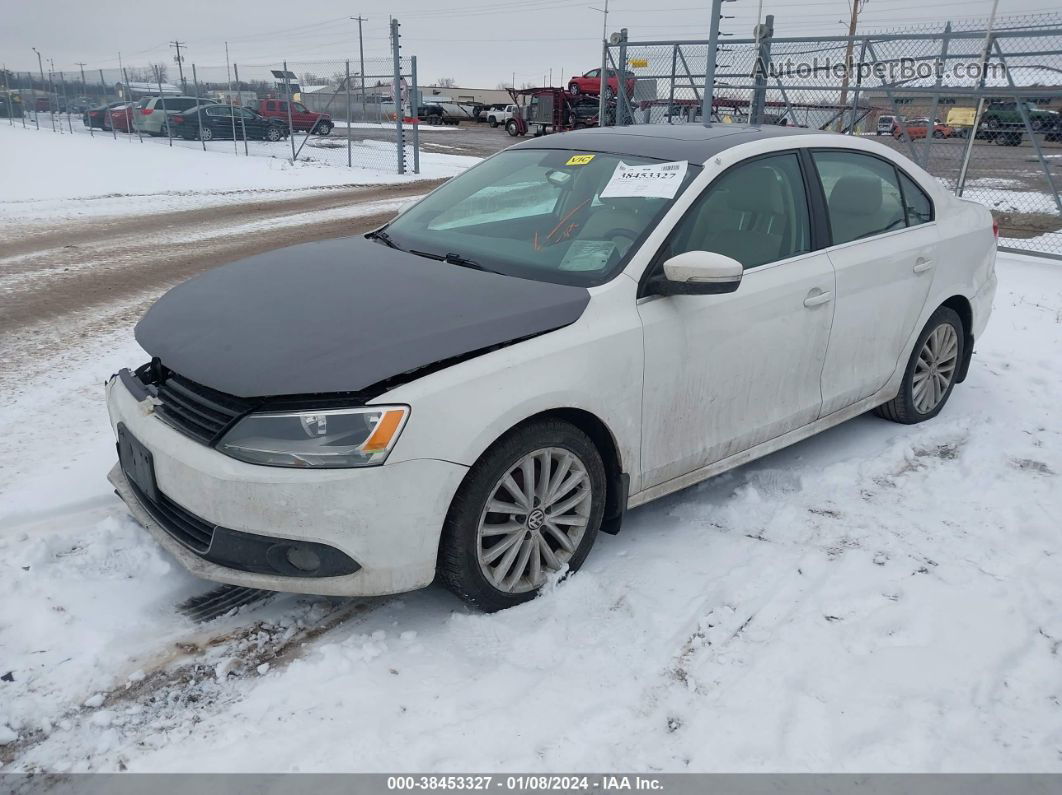 2013 Volkswagen Jetta 2.0l Tdi White vin: 3VW3L7AJ9DM362543