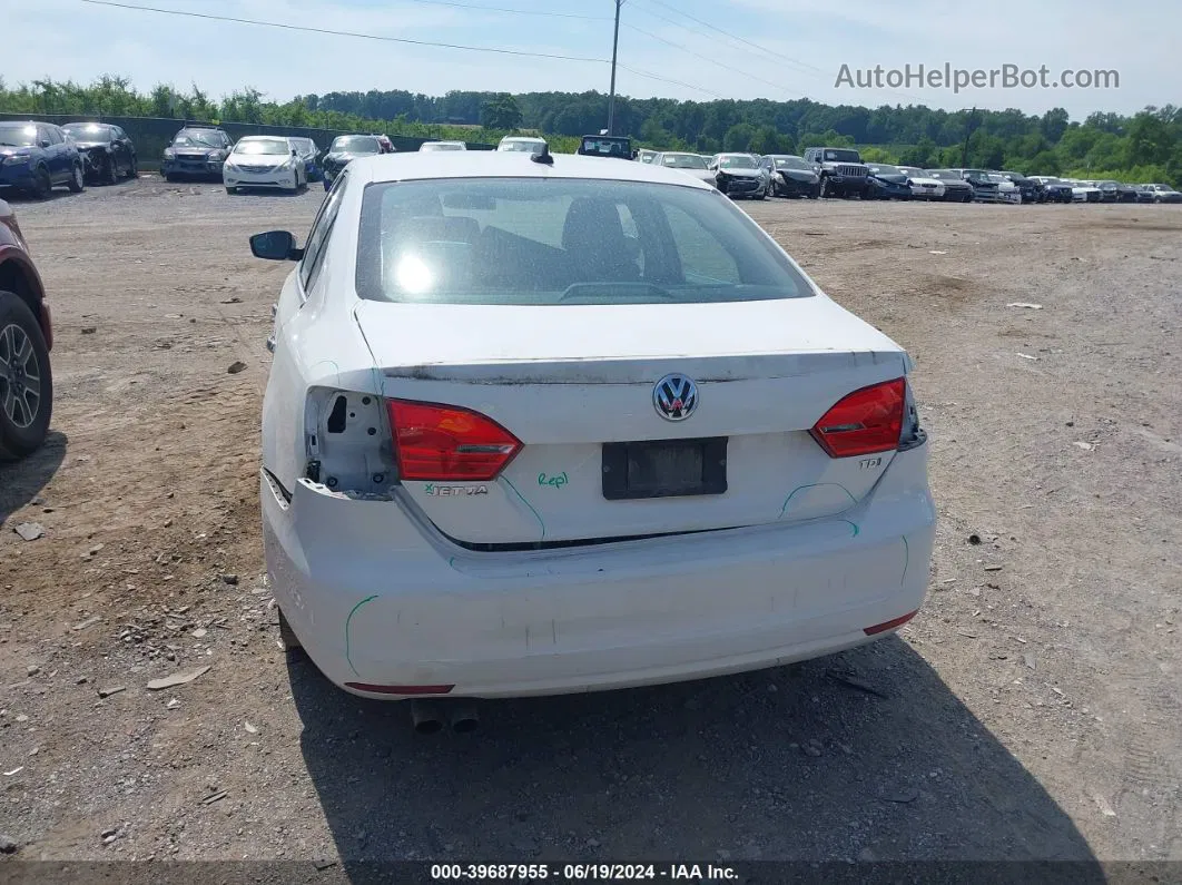 2014 Volkswagen Jetta 2.0l Tdi White vin: 3VW3L7AJ9EM387668