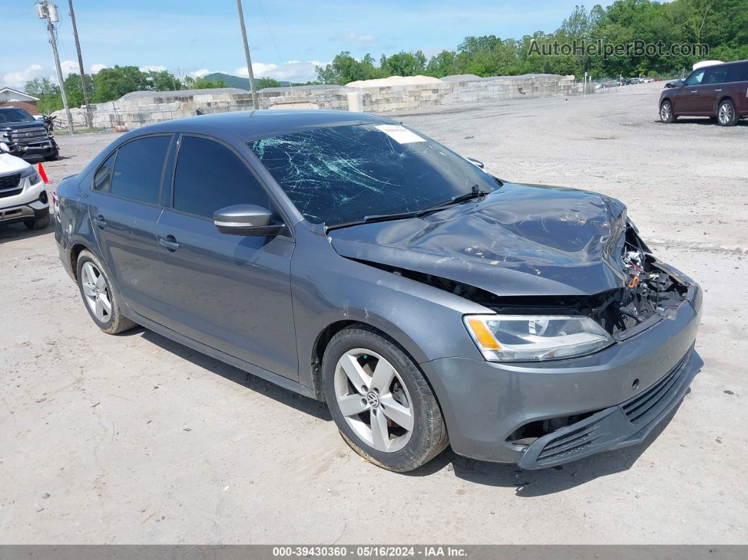 2012 Volkswagen Jetta 2.0l Tdi Gray vin: 3VW3L7AJXCM091250