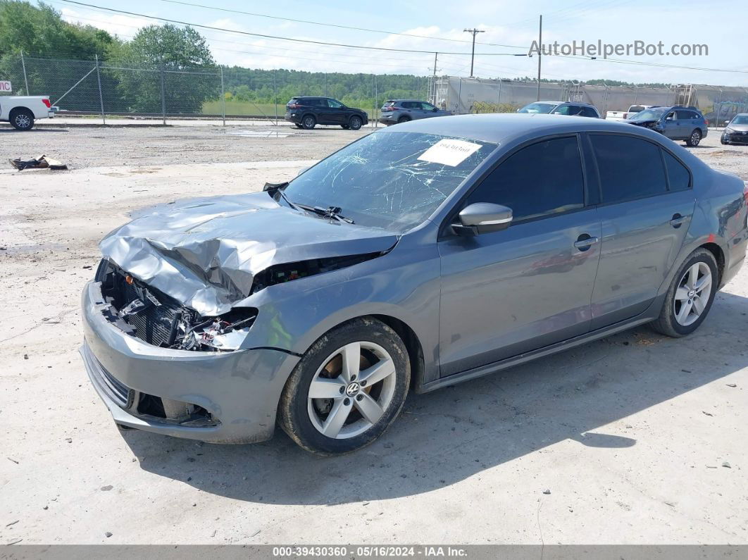 2012 Volkswagen Jetta 2.0l Tdi Gray vin: 3VW3L7AJXCM091250