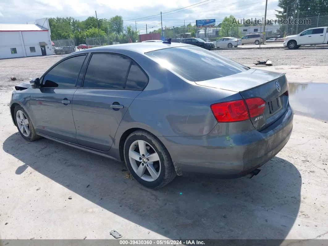 2012 Volkswagen Jetta 2.0l Tdi Gray vin: 3VW3L7AJXCM091250