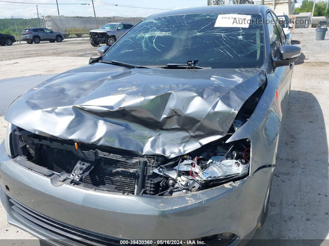 2012 Volkswagen Jetta 2.0l Tdi Gray vin: 3VW3L7AJXCM091250