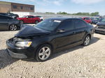 2012 Volkswagen Jetta Tdi Black vin: 3VW3L7AJXCM409710