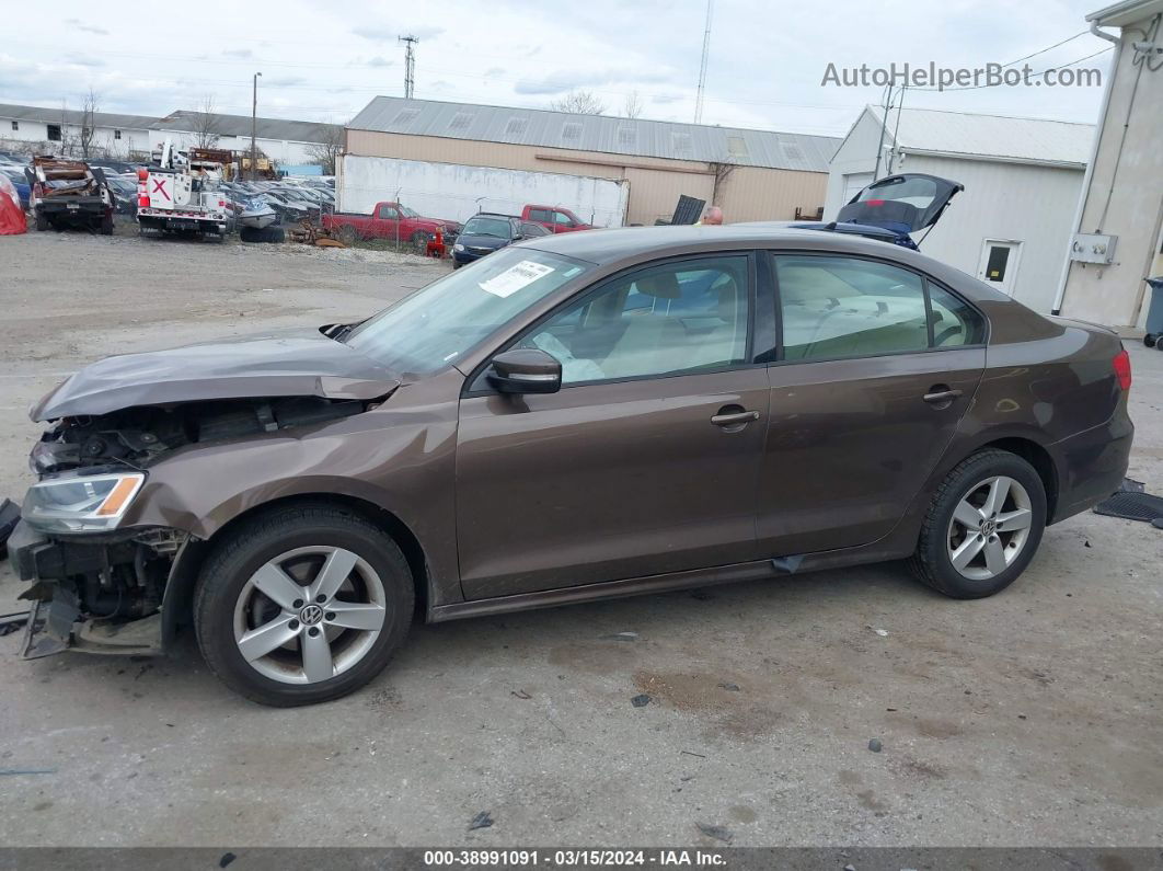 2012 Volkswagen Jetta 2.0l Tdi Brown vin: 3VW3L7AJXCM451245