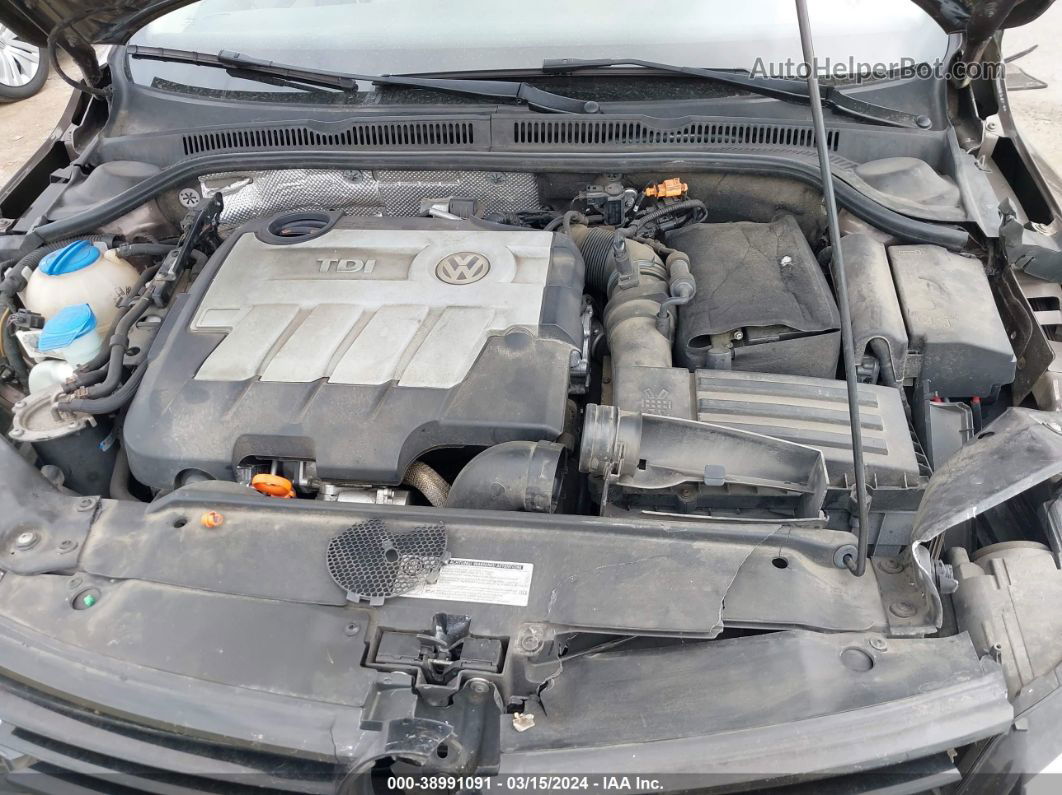 2012 Volkswagen Jetta 2.0l Tdi Brown vin: 3VW3L7AJXCM451245