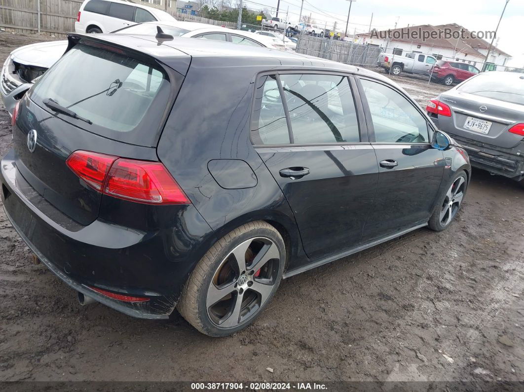 2015 Volkswagen Golf Gti 2.0t Se W/performance Package 4-door Black vin: 3VW447AU0FM102899