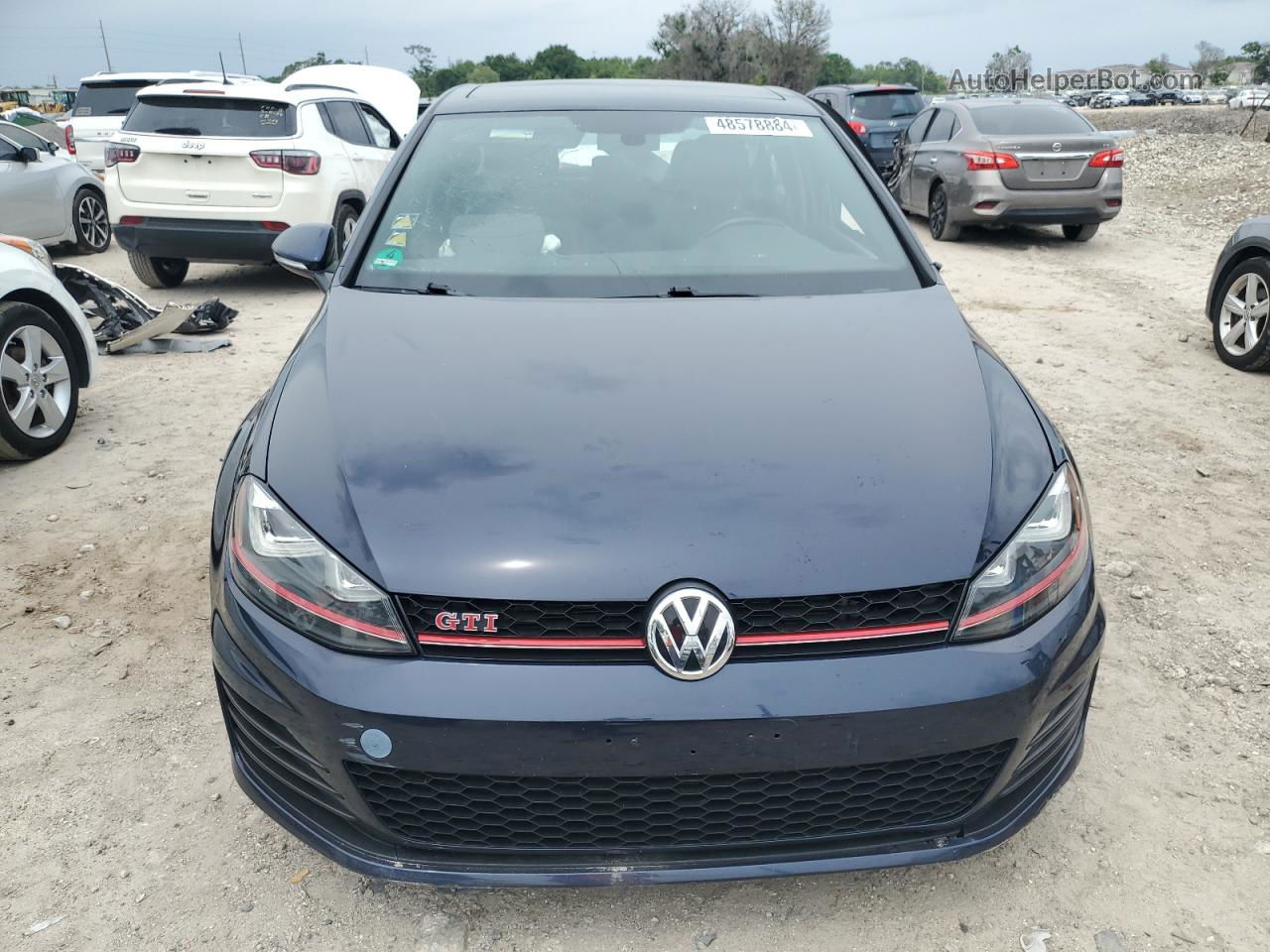 2016 Volkswagen Gti S/se Blue vin: 3VW447AU0GM024917