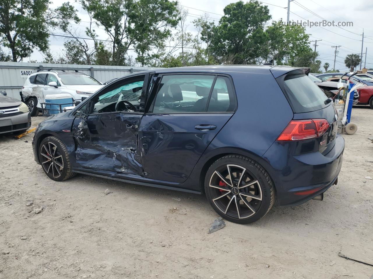 2016 Volkswagen Gti S/se Blue vin: 3VW447AU0GM024917